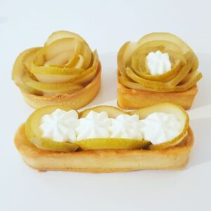 Tartelettes en fleur à la poire