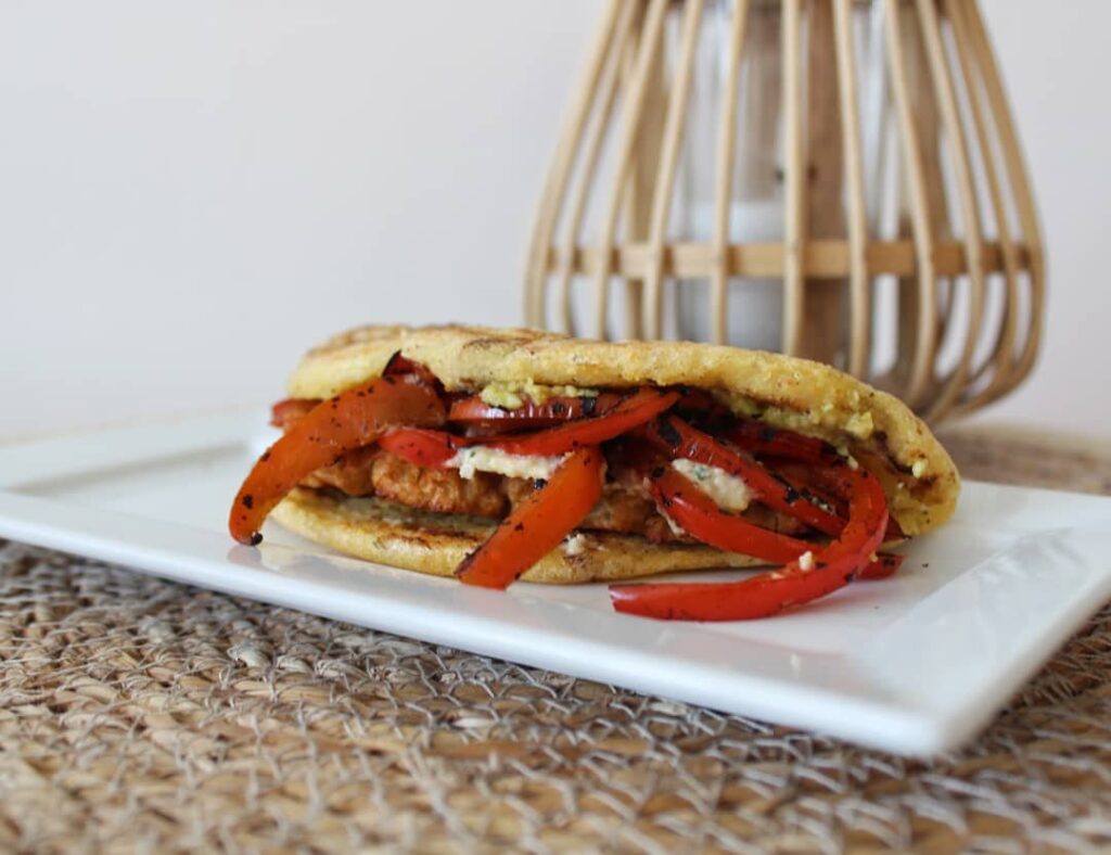Tortilla de polenta au seitan