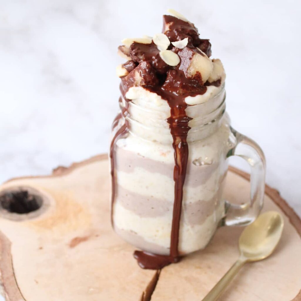 Porridge poire & chocolat
