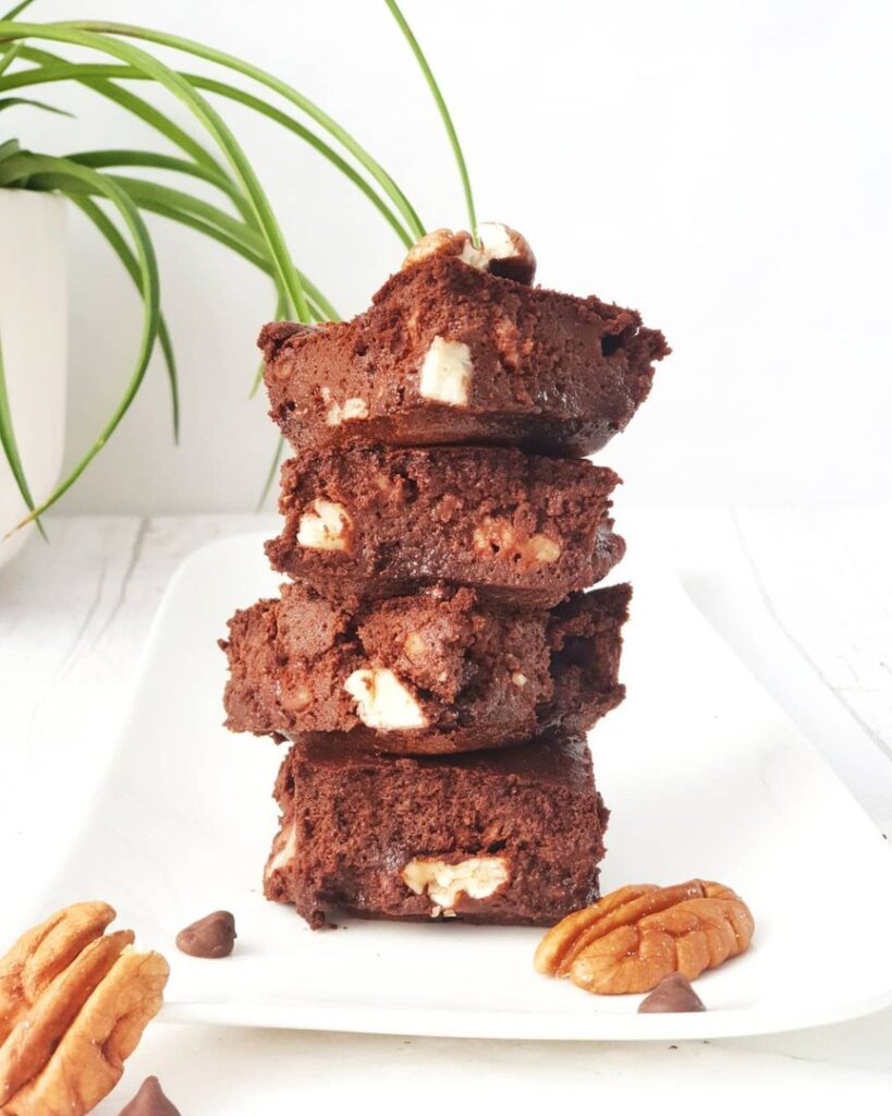 Moelleux au chocolat à la courgette et aux noix