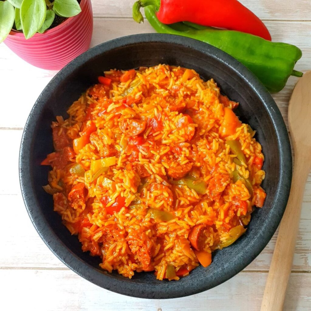 Riz au chorizo et poivrons
