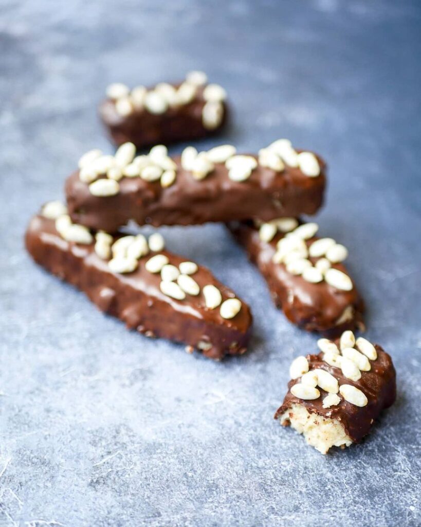Barres chocolatée à la noix de coco vegan