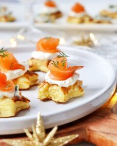 Blinis sucrés-salés en forme d&rsquo;étoiles