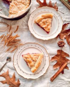 Tourte pommes myrtilles