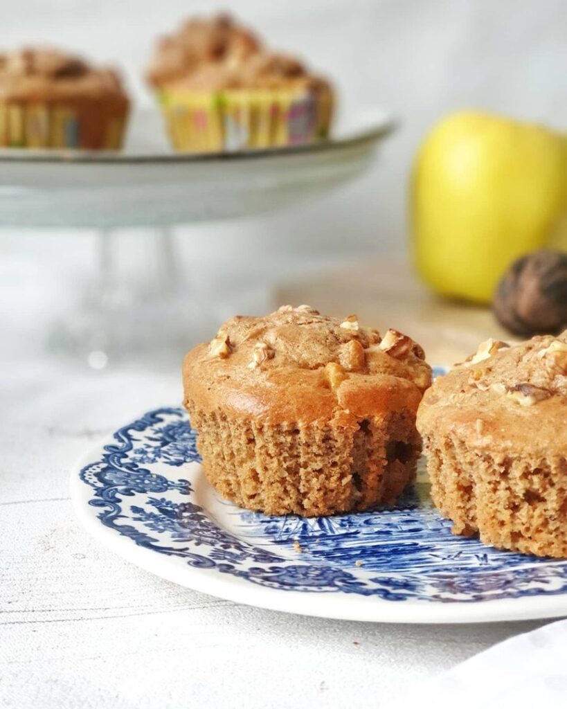 Muffins aux pommes et noix