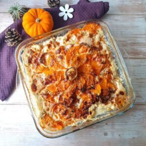Gratin de butternut chèvre et lardons Gratin de butternut chèvre et lardons