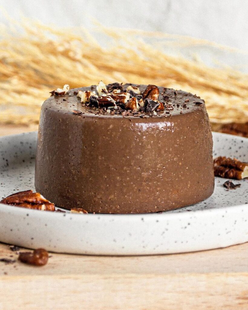 Flan chocolat banane