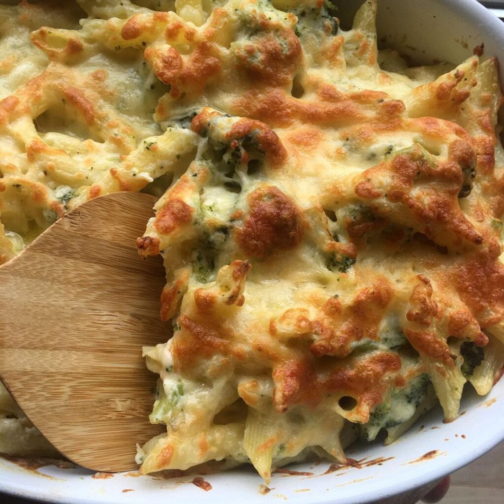 Gratin de pâtes au brocolis