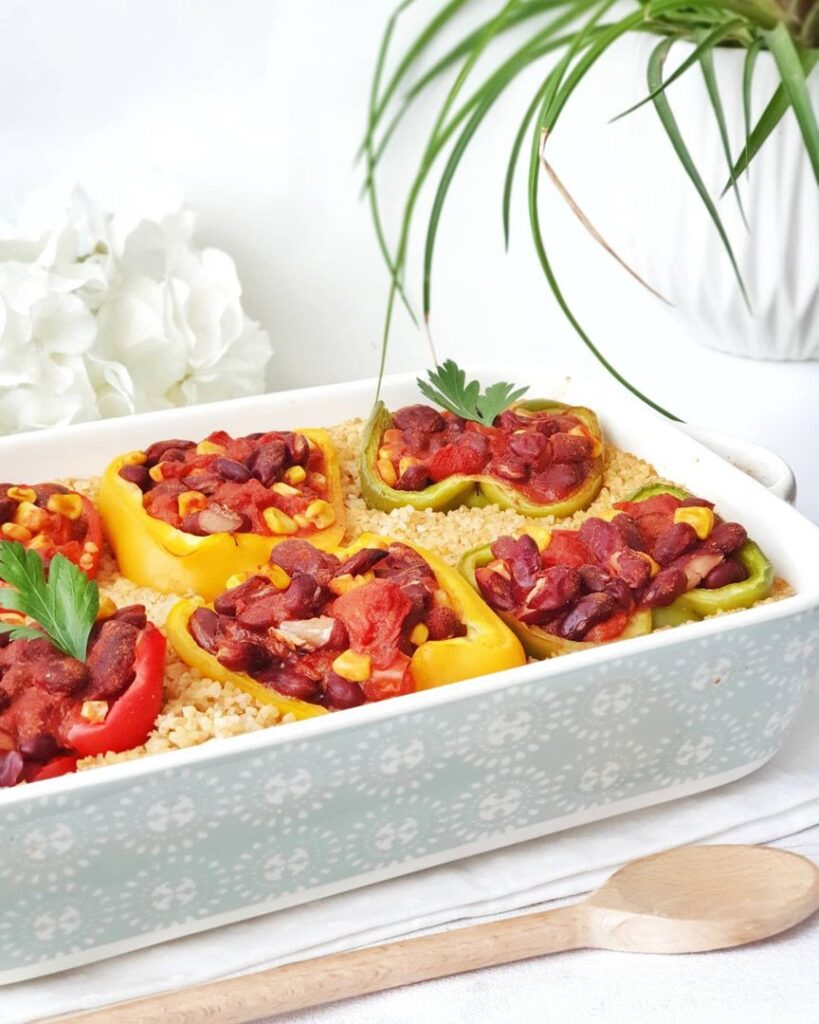 Poivrons farcis à la mexicaine
