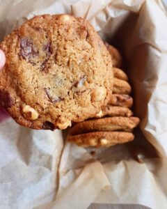 Cookies aux noisettes et aux pépites de chocolat