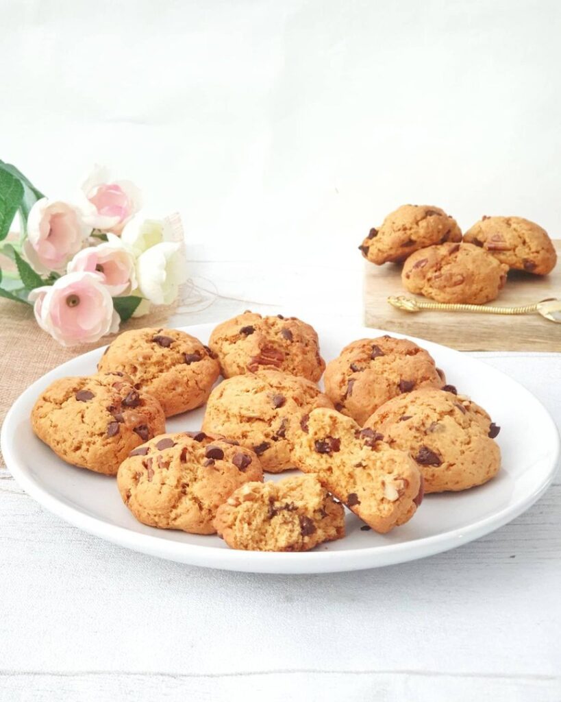 Cookies caramel au beurre salé – noix de pécan