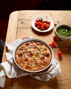 Frittata vegan aux legumes de saison