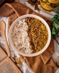 Riz basmati et haricots mungo