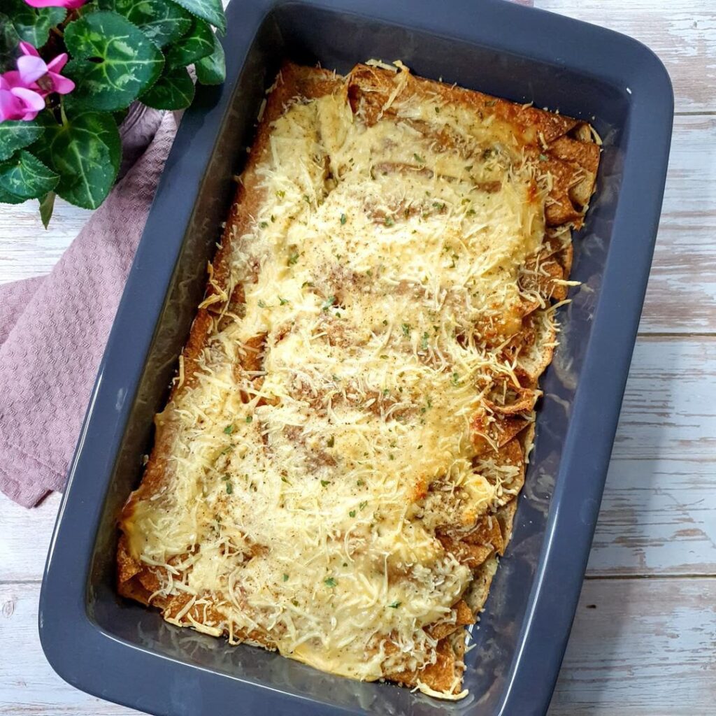 Gratin de crêpes bacon et champignons