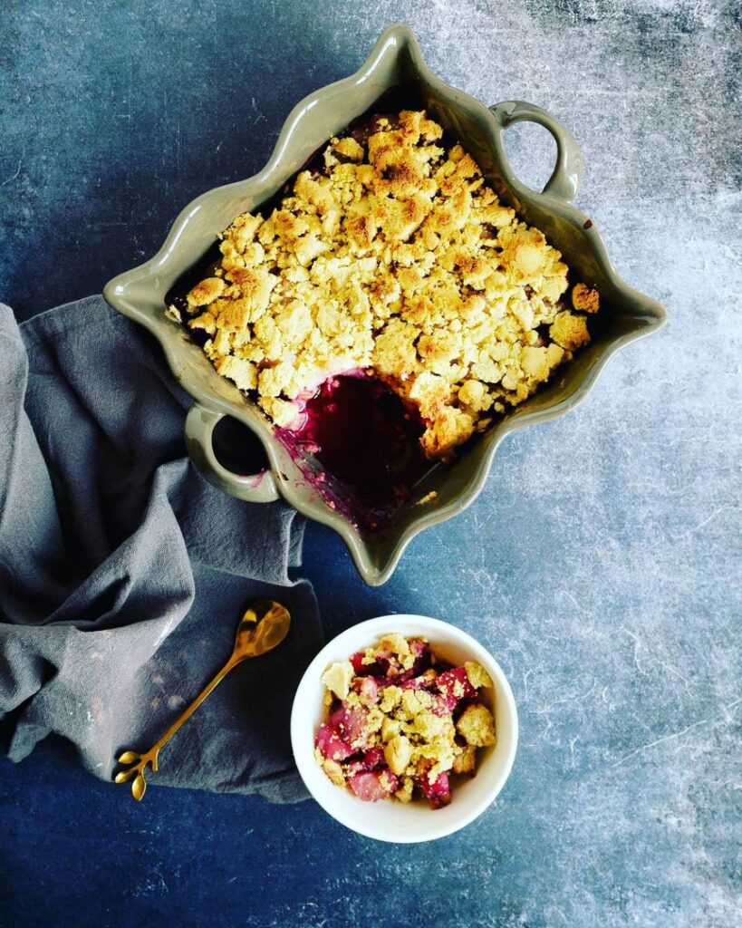 Crumble amande passion vegan et sans gluten