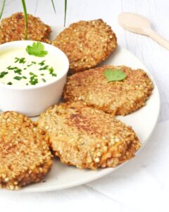 Galettes de boulgour et sarrasin à la carotte