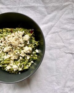 Riz aux épinards et feta