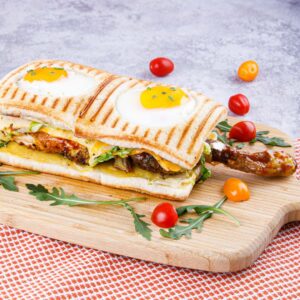 Croque madame au poulet
