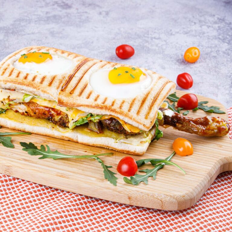 Croque madame au poulet Croque madame au poulet