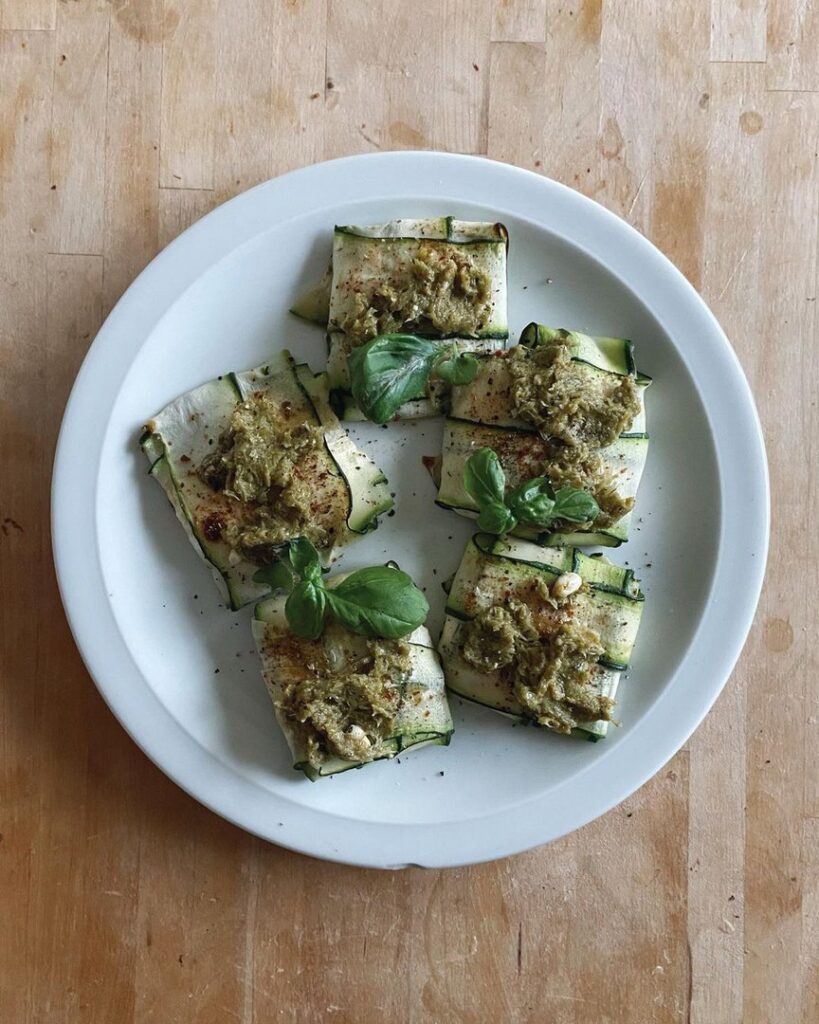 Ravioles de courgettes