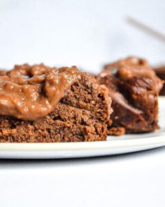 Applesauce vegan brownie with 3 ingredient