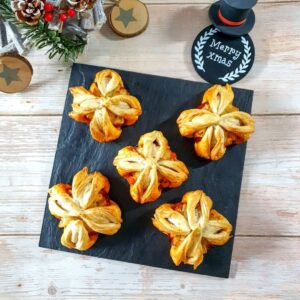 Feuilletés apéro poireaux et chorizo