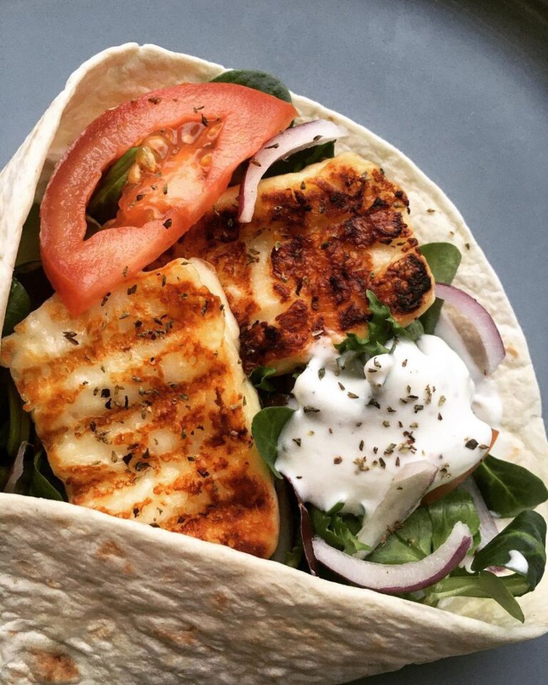 Wrap de halloumi Wrap de halloumi