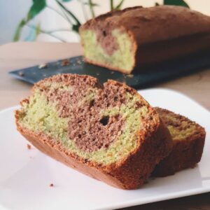 Cake marbré matcha chocolat (sans beurre) Cake marbré matcha chocolat (sans beurre)