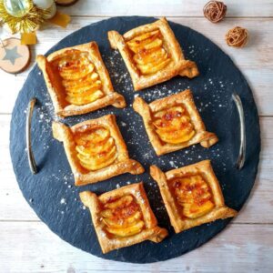 Feuilletés pommes confiture d&rsquo;abricots
