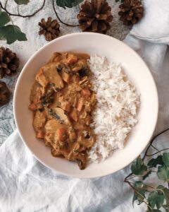 Curry de champignons et carottes