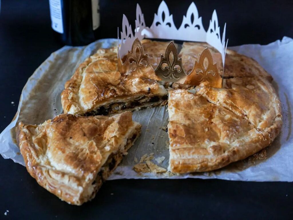 Galette des rois sans beurre et aux pépites de chocolat