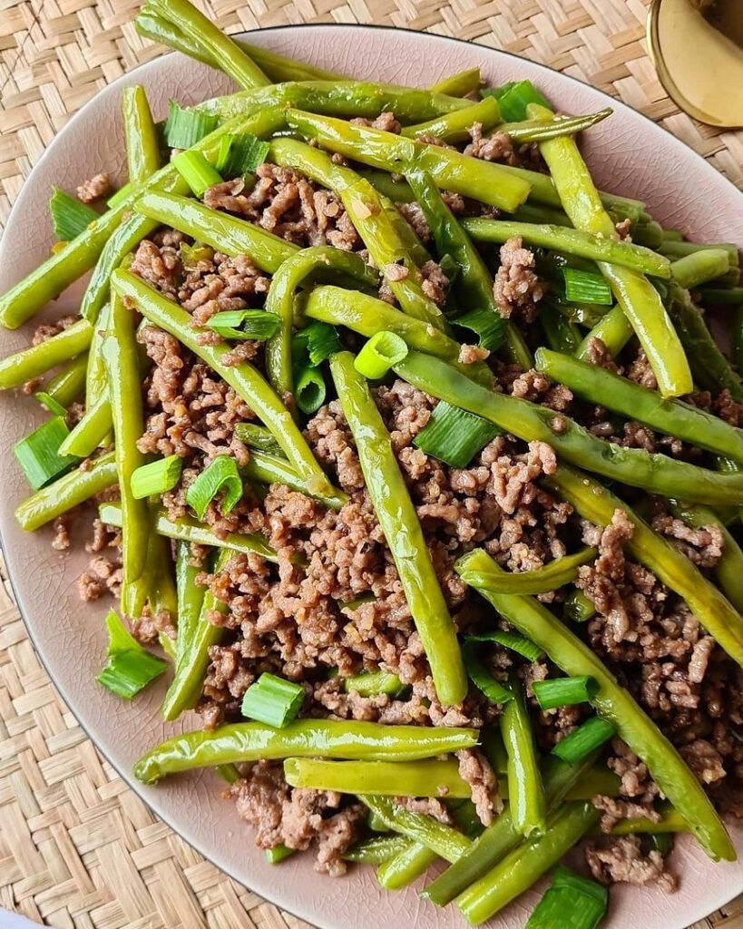 Haricots verts frits