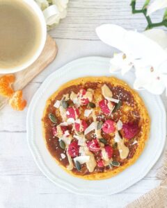 Giant sweet potatoe pancakes