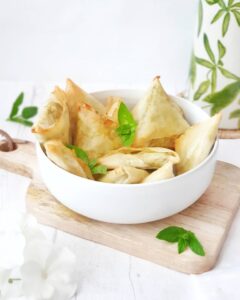 Samoussas courgettes ricotta menthe – basilic Samoussas courgettes ricotta menthe – basilic