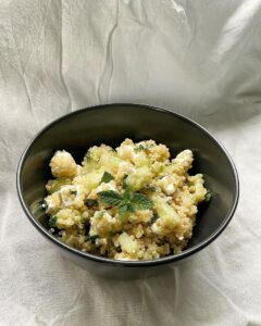 Salade de quinoa, concombre et feta