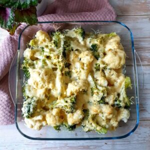 Gratin de brocoli et chou-fleur à la moutarde Gratin de brocoli et chou-fleur à la moutarde