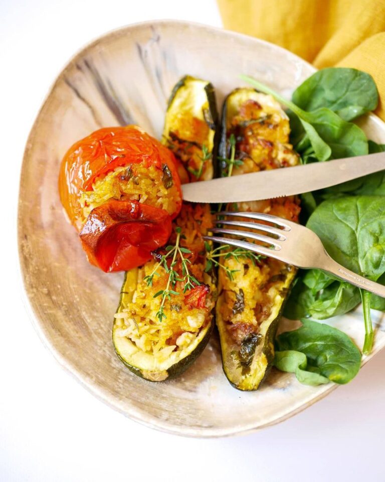 Courgettes farcis aux céréales Courgettes farcis aux céréales
