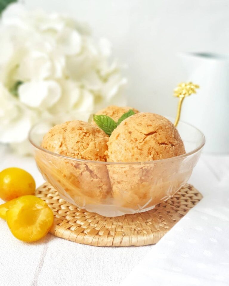 Glace à la mirabelle sans sorbetière Glace à la mirabelle sans sorbetière