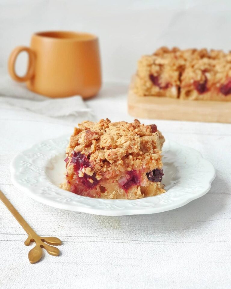 Blondie framboises et chocolat blanc