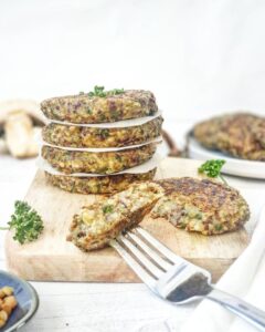 Galettes de quinoa forestières