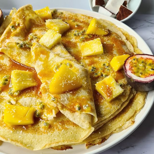 Crêpes soufflées exotiques