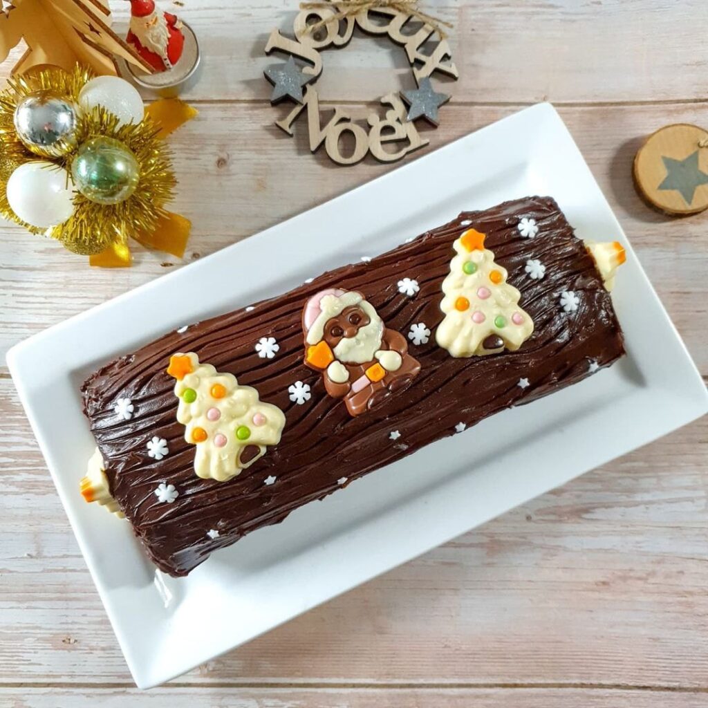 Bûche de Noël au chocolat noir