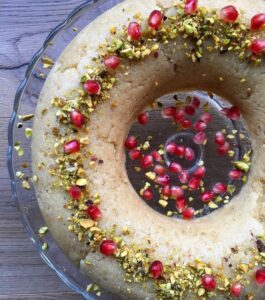 Halva gâteau à la semoule et pistaches