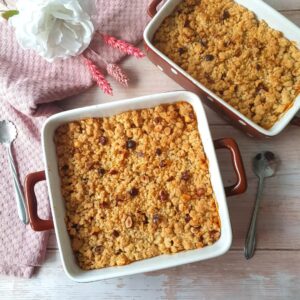 Crumble pommes noisettes