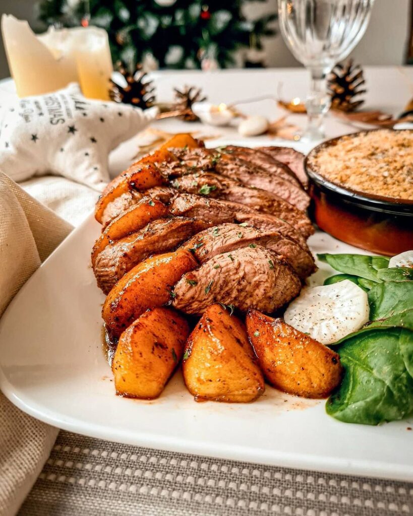 Filets de canard au miel et patate douce