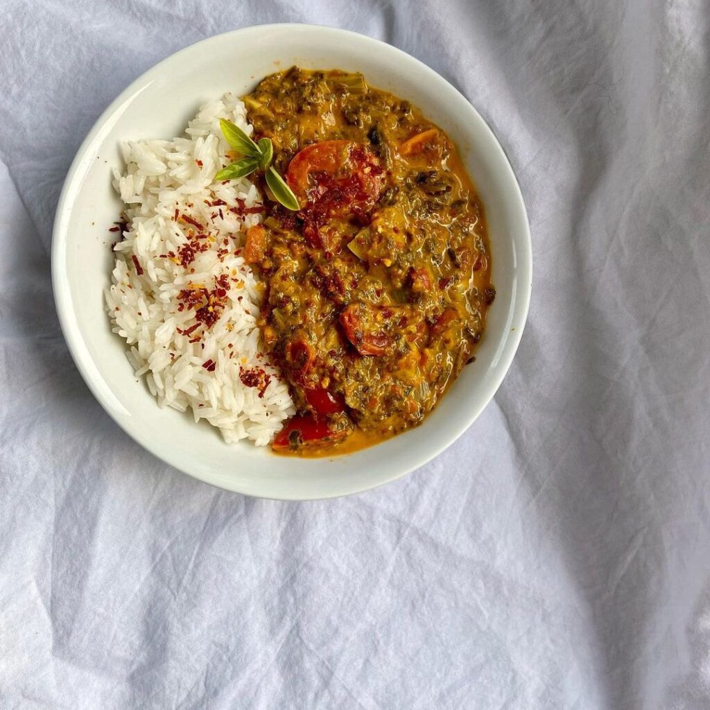 Curry de légumes et poids chiches