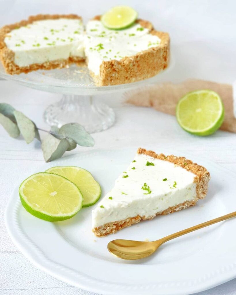 Cheesecake aux flocons d&rsquo;avoine et citron vert