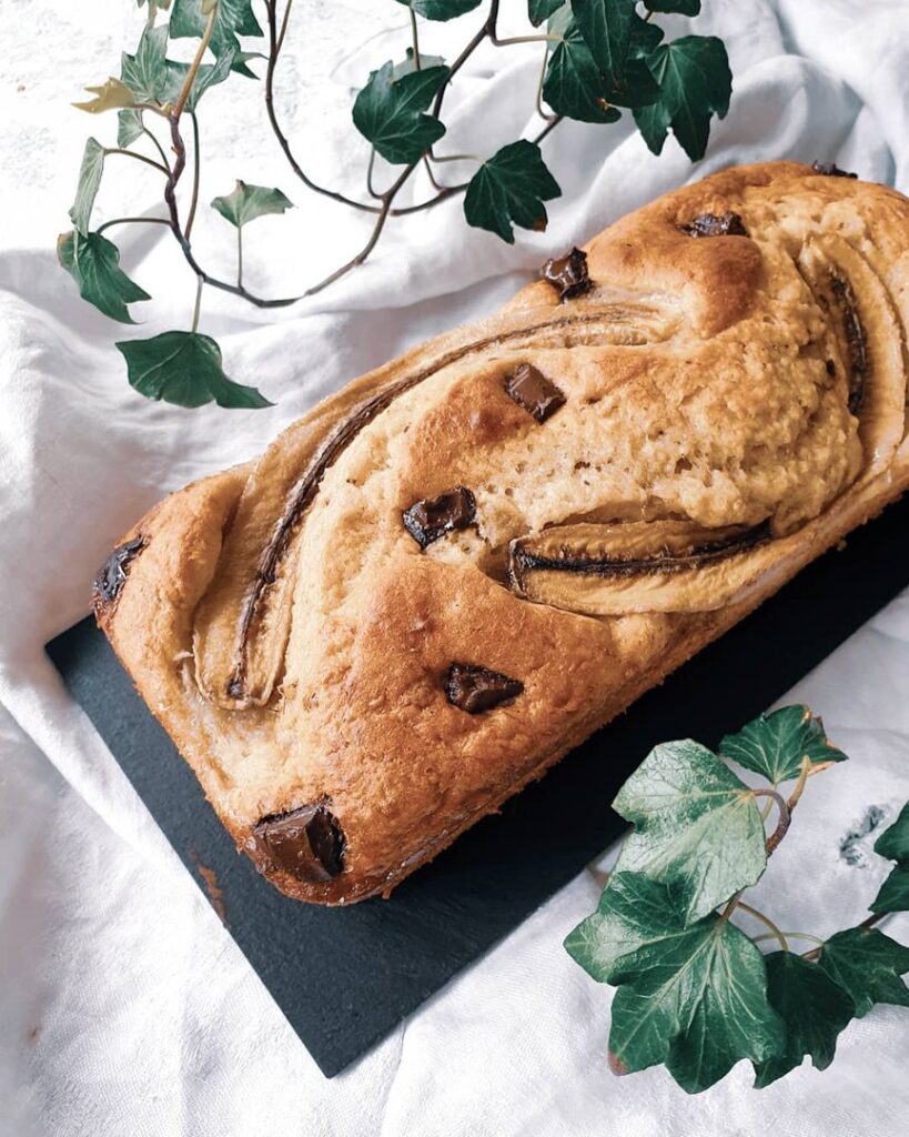 Bananabread aux pépites de chocolat