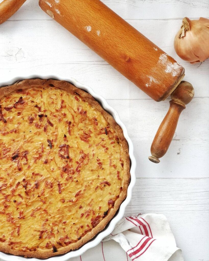 Tarte à l&rsquo;oignon Alsacienne