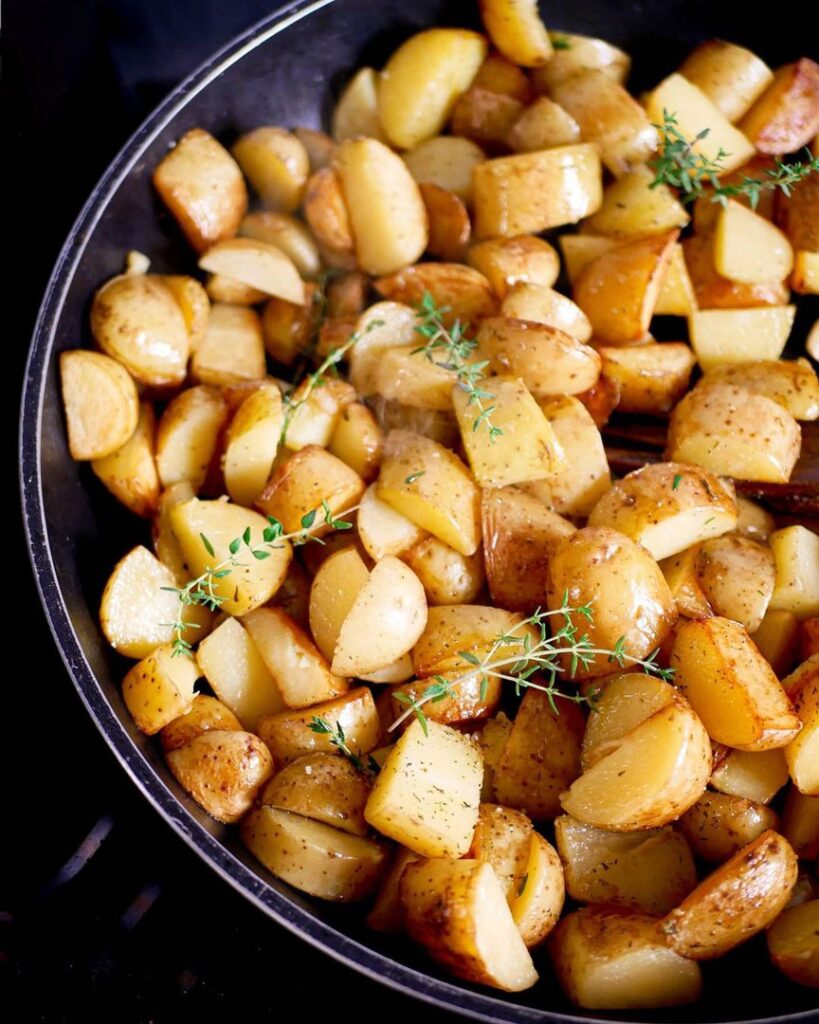 Poêlée de pommes de terre au thym